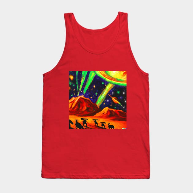 Shooting stars Tank Top by Asirihouse